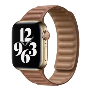 Ремешок Leather Link для Apple Watch 38/40/41 mm Светло-коричневый
