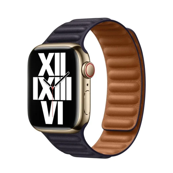 Фото 1: Ремешок Leather Link для Apple Watch 38/40/41 mm темно-синий Темно-синий