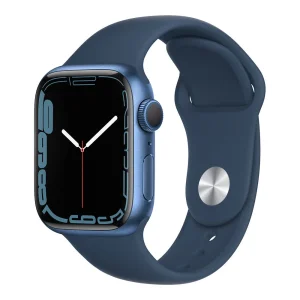 Apple Watch Series 7 GPS 41mm Blue Aluminum Case with Abyss Blue Sport Band MKN13RU/A (РСТ) Синий/синий омут / 130 - 200 мм